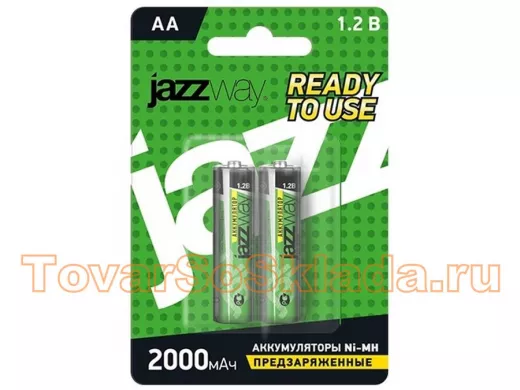 Аккумулятор AA 2000 mAh 1,2В JAZZway Ni-Mh BL-2 (цена за 1 элемент)