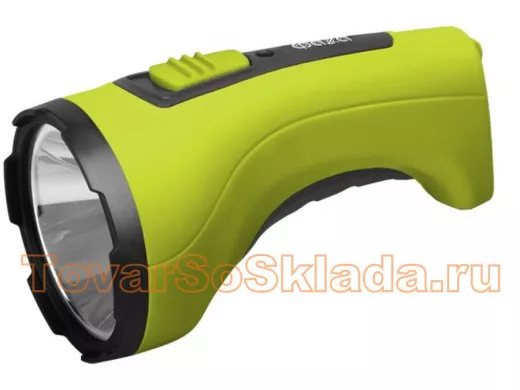 Фонарь ФАZA Accu F2- L3W (3W -LED, 125 люмен, 4v-900 mА/ч, 4ч работы) черный/зеленый