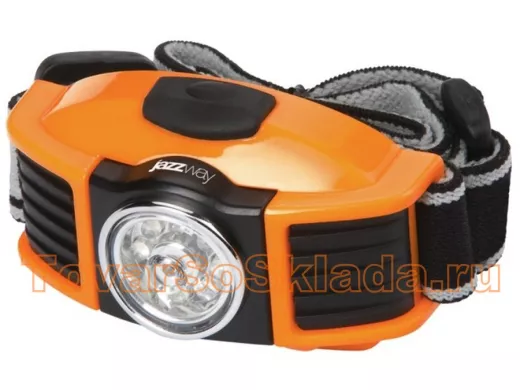 Фонарь налобный Jazzway H5-L09 LED (8 белых + 1 красно-зеленый LED, IPX3, Premium, 3*ААА) BL-1