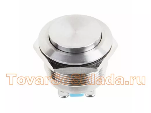 Кнопка антивандальная диаметр 22мм Б/Фикс (2с винт) (ON)-OFF вогнутая REXANT