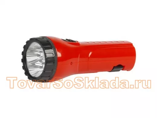 Фонарь аккумуляторный с прямой зарядкой Smartbuy светодиодный 7 LED красный (SBF-95-R)