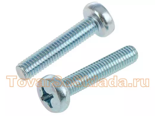 Винт оцинк. с полукруглой головой 6х 10 DIN 7985 5000шт "ABI-KREP 7214" 25,7кг крест.PH3 5,14г