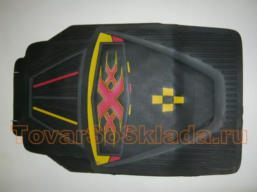 Коврики XXX черные 118 силиконовые (4 шт.) (191-210) 01450
