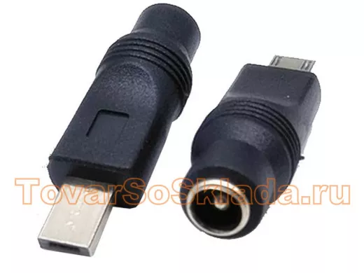 Переходник питания для ноутбуков с dc5. 5*2.1 ASUS квадрат
